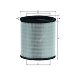 Mahle Air Filter Insert (LX715)