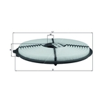 Mahle Air Filter Insert (LX733) For Toyota