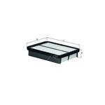 Mahle Air Filter Insert (LX805) For Toyota