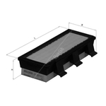 Mahle Air Filter Insert (LX824) For Renault