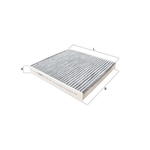 Mahle Cabin Filter - Carbon Activated (LAK2158) Fits: Tesla