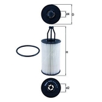 Mahle Car Oil Filter Element (OX 814D)