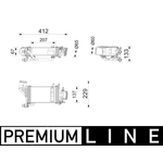 Mahle Charge Air Cooler (CI753000P) Fits: Mercedes