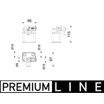 Mahle Drive Battery Cooler (ACH2000P) Fits: Jaguar I-Pace
