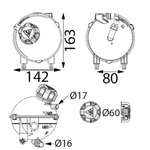 Mahle Coolant Expansion Tank (CRT177001S) Fits: Peugeot