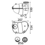 Mahle Coolant Expansion Tank (CRT346000S) Fits: Vauxhall