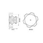 Mahle Coolant Tank Cap (CRTC9000S) Fits: Opel
