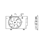 Mahle Engine Cooling Fan (CFF559000S) Fits: Ford