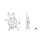 Mahle Engine Cooling Fan (CFF661000S) Fits: Dacia
