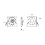 Mahle Engine Cooling Fan (CFF707000S) Fits: Citroen