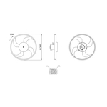 Mahle Engine Cooling Fan (CFF710000S) Fits: Renault