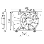 Mahle Engine Cooling Fan (CFF739000S) Fits: Ford