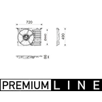 Mahle Engine Cooling Fan (CFF747000P) Fits: Mini