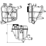 Mahle Expansion Tank (CRT231000S) Fits: Mercedes