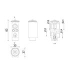 Mahle Expansion Valve and Orifice Tube (AVE206000P) Fits: Volvo