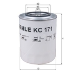 Mahle Fuel Filter KC171 (Iveco - Ford Trucks)
