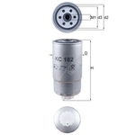 Mahle Fuel Filter KC182 (Iveco - Ford)