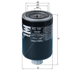 Mahle Fuel Filter KC191 (Cummins Engines)
