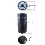 Mahle Fuel Filter KC199 (Hyundai Santa Fe, Trajet)