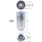 Mahle Fuel Filter (KC239D) Spin On - Fits Nissan