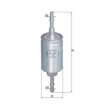 Mahle Fuel Filter KL458 (Ford Fiesta, Focus, Fusion)