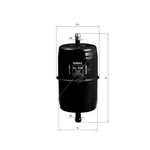 Mahle Fuel Filter KL558 (Chyrsler - Jeep Cherokee, Wrangler)