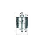 Mahle Fuel Filter KL87 (Mercedes A Class)