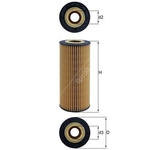 Mahle Hydraulic Filter HX77 (Renault VI, Volvo)