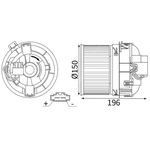 Mahle Interior Blower (AB449000S) Fits: Peugeot