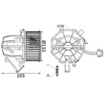 Mahle Interior Blower (AB460000S) Fits: Mercedes