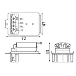 Mahle Interior Blower Resistor (ABR184000S) Fits: VW