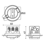 Mahle Interior Blower Resistor (ABR186000S) Fits: Citroen