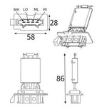 Mahle Interior Blower Resistor (ABR191000S) Fits: Fiat