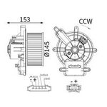 Mahle Interior Fan (AB147000S) Fits: Mercedes
