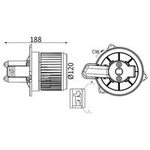 Mahle Interior Fan (AB428000S) Fits: Renault