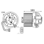 Mahle Interior Fan (AB429000P) Fits: Jaguar