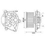Mahle Interior Fan (AB491000P) Fits: Volvo