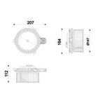 Mahle Interior Fan (AB88000S) Fits: Mercedes
