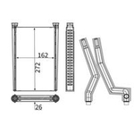 Mahle Interior Heat Exchanger (AH361000S) Fits: Mercedes
