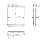 Mahle Interior Heat Exchanger (AH386000P) Fits: VW