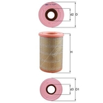 Mahle Air Filter Insert (LX2968) For Nissan