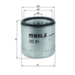 MAHLE Motorbike Oil Filter OC91D1 for BMW Motorcycles