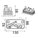 Mahle Oil Cooler - Automatic Transmission (CLC434000S) Fits: Mercedes