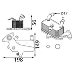 Mahle Oil Cooler - Automatic Transmission (CLC444000S) Fits: VW