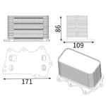 Mahle Oil Cooler (CLC350001S) Fits: BMW