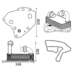 Mahle Oil Cooler (CLC419000S) Fits: Fiat