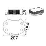 Mahle Oil Cooler (CLC425000S) Fits: Porsche