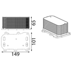 Mahle Oil Cooler (CLC431000S) Fits: Mercedes
