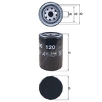 Mahle Oil Filter OC120 (Toyota & others)