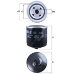 Mahle Oil Filter OC145 (Skoda, VW)